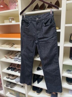 ZARA - Charcoal Straight-Leg Denim Jeans. Size 6